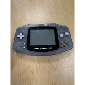 Nintendo Game Boy Advance Glacier Clear AGB-001 Console